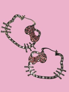 HELLO KITTY HOOP EARRINGS